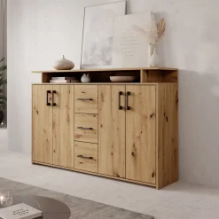 Duna - Dressoir - Eikenpatroon - 139x34x90 cm