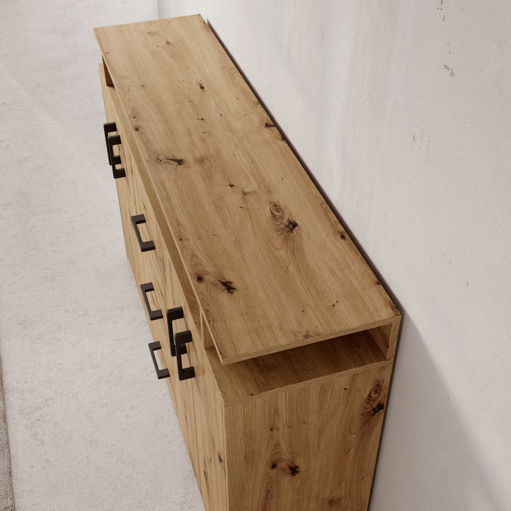 Duna - Dressoir - Eikenpatroon - 139x34x90 cm