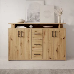 Duna - Dressoir - Eikenpatroon - 139x34x90 cm