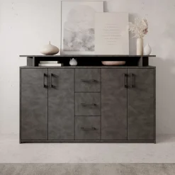 Duna - Dressoir - Grijs - 139x34x90 cm