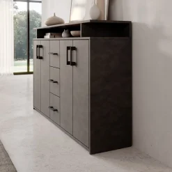 Duna - Dressoir - Grijs - 139x34x90 cm