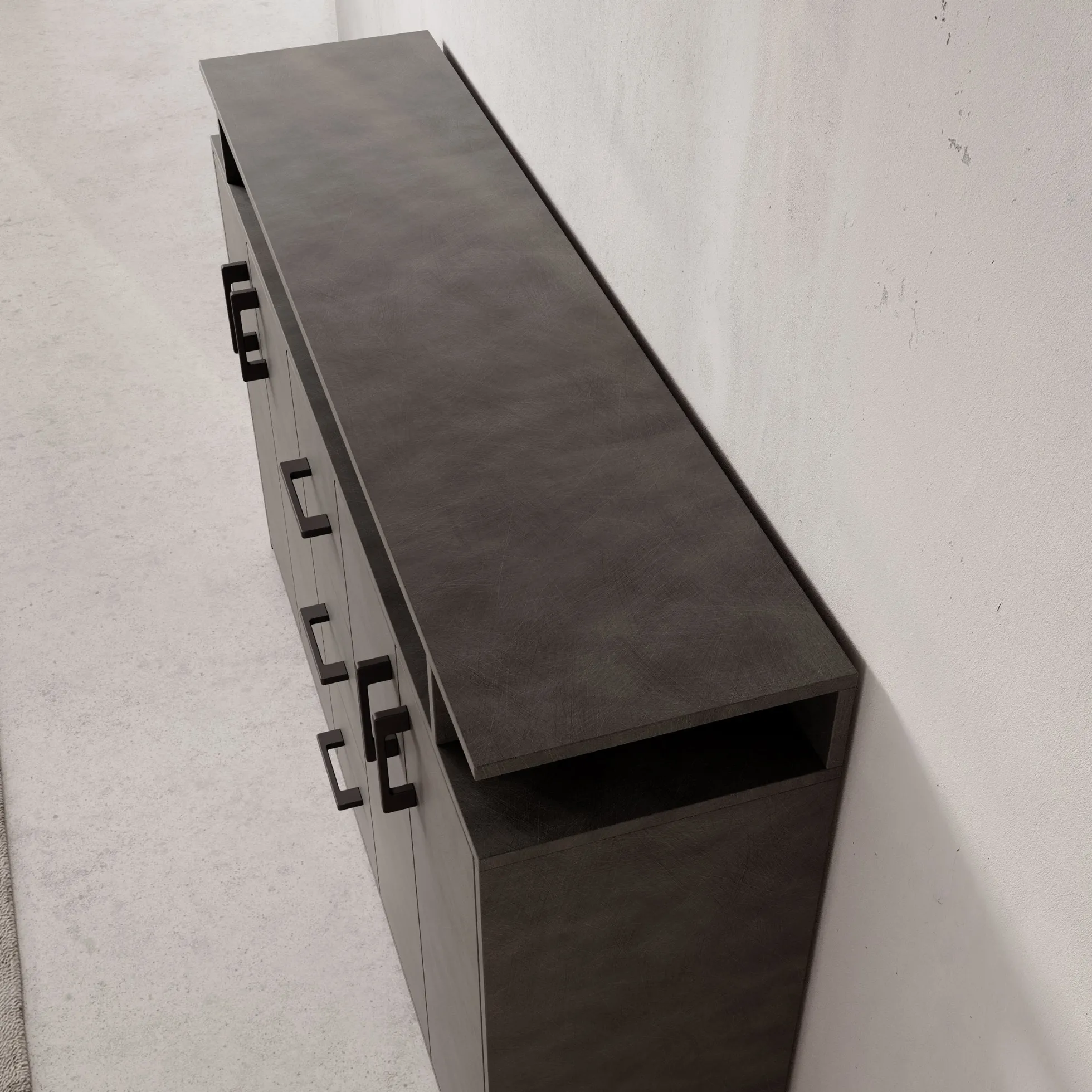 Duna - Dressoir - Grijs - 139x34x90 cm