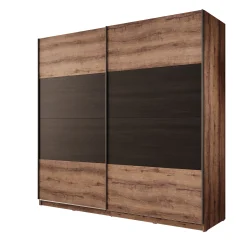 Duvano - Kledingkast 2 schuifdeuren - Eikenpatroon - 220x61x210 cm