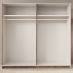 Duvano - Kledingkast 2 schuifdeuren - Eikenpatroon - 220x61x210 cm