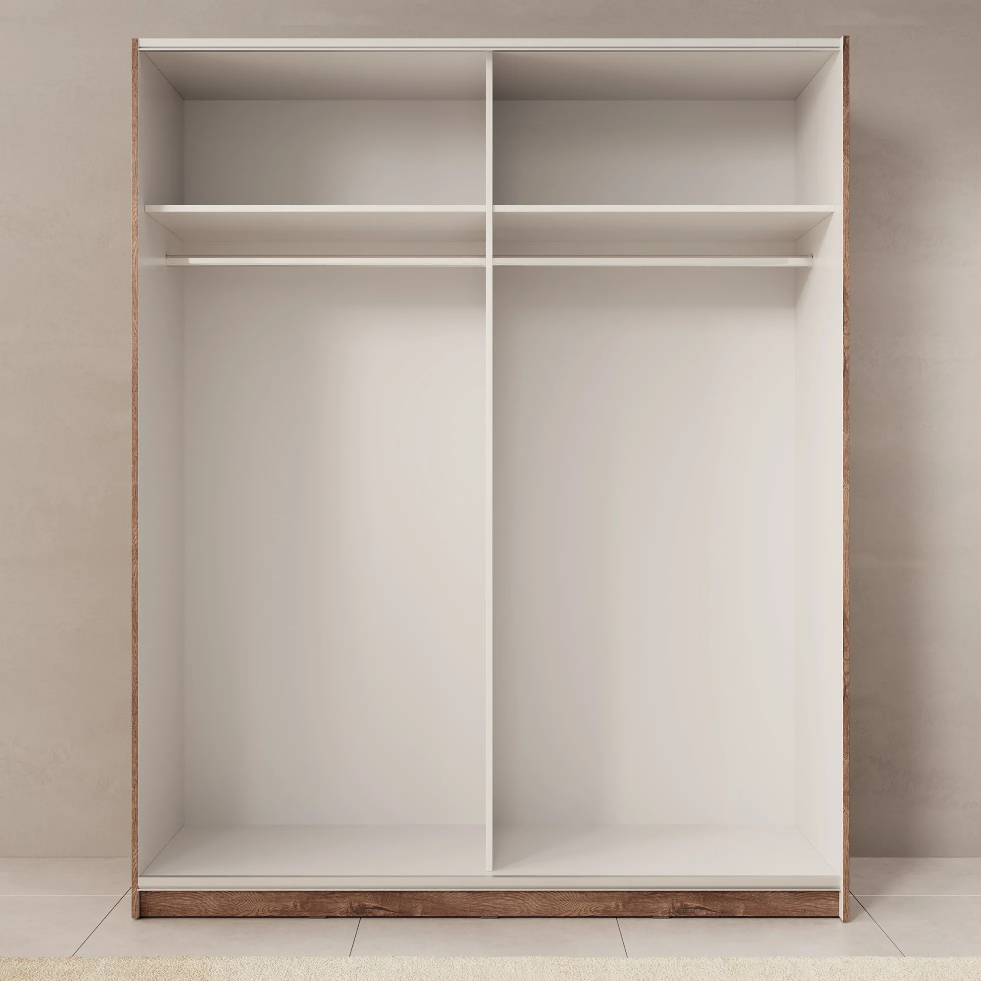 Duvano - Kledingkast 2 schuifdeuren - Eikenpatroon - 170x61x210 cm