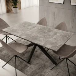 Eetkamertafel Wabe - Betonlook - 160x90x74 cm