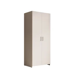 Elario - Kledingkast 2 deurs - Wit - 80x54x191 cm