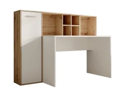 Elze - Bureau - Eiken/wit - 158x66 cm