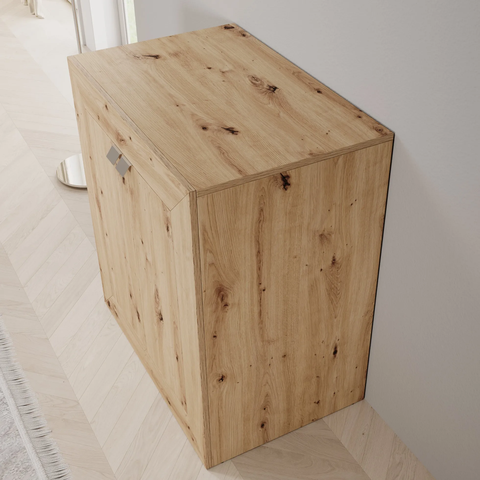 Emino - Bureau - Eikenpatroon - 72x47x79 cm