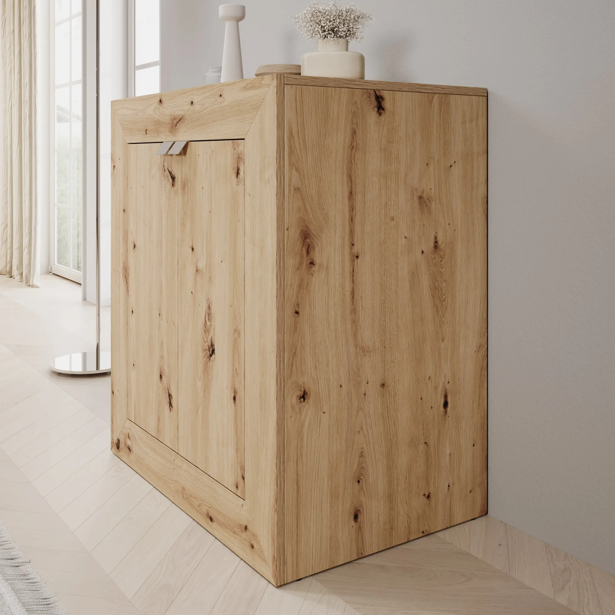 Emino - Bureau - Eikenpatroon - 72x47x79 cm