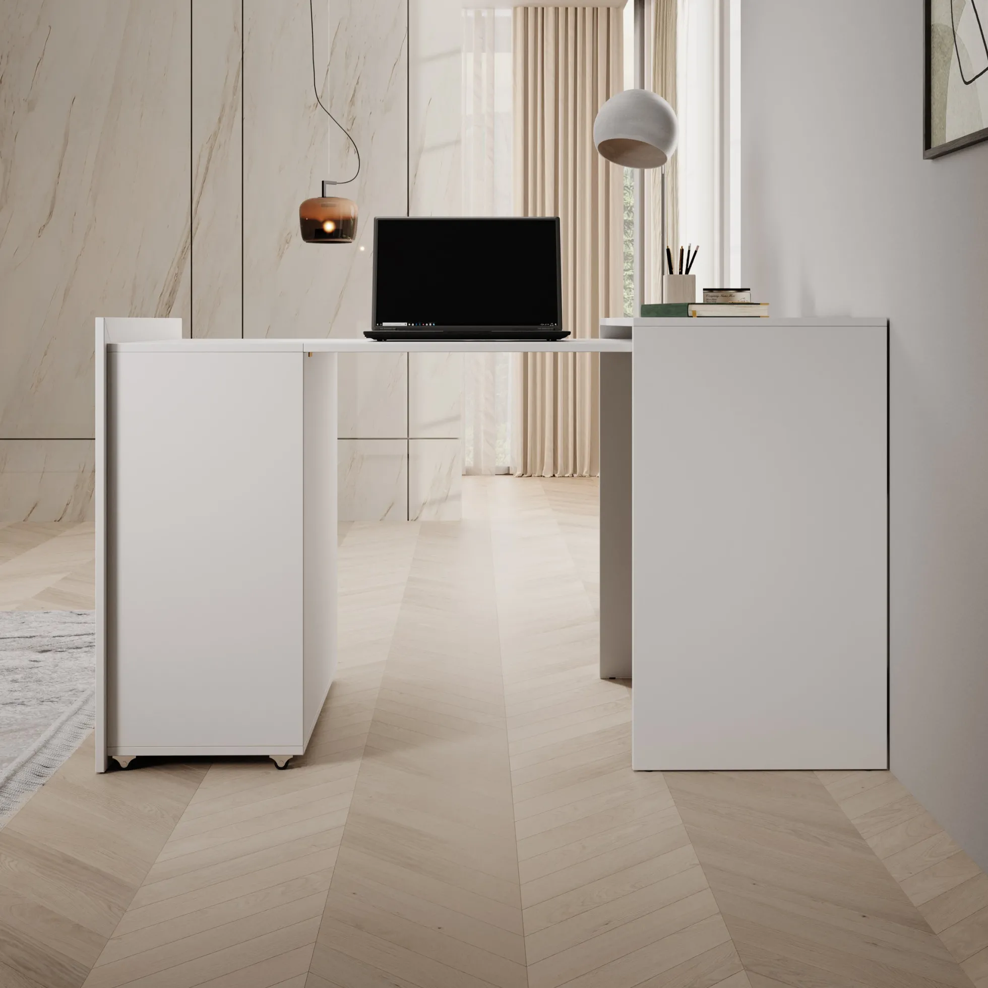 Emino - Bureau - Wit - 72x47x79 cm