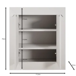 Emino - Bureau - Wit - 72x47x79 cm
