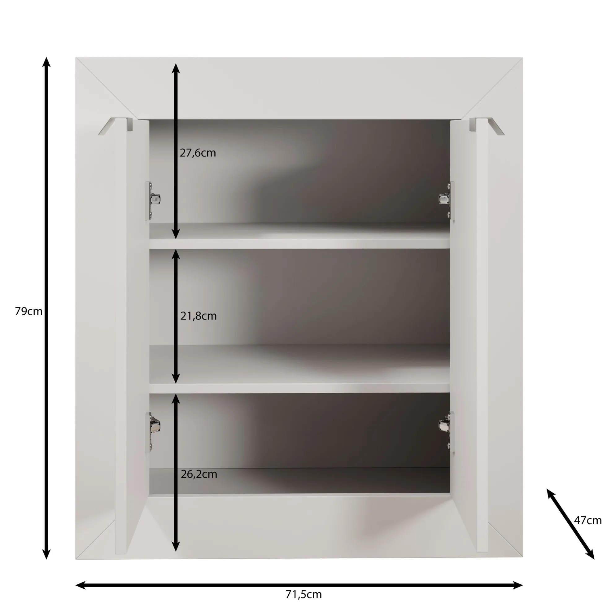 Emino - Bureau - Wit - 72x47x79 cm