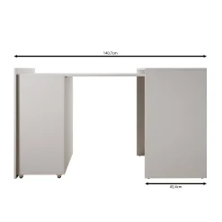 Emino - Bureau - Wit - 72x47x79 cm