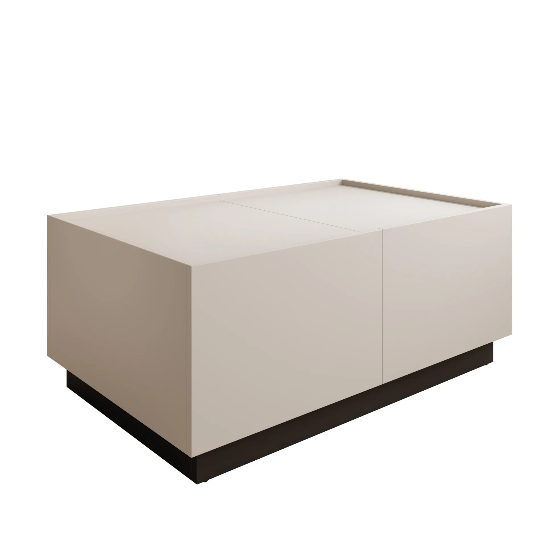Emino - Salontafel - Beige - 90x58x38 cm