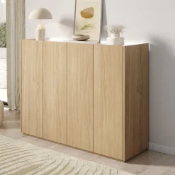 Encore - Schoenenkast met 6 vakken - Eiken - 126x40x95 cm