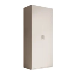 Enzio - Kledingkast 2 deurs - Wit - 90x54x211 cm