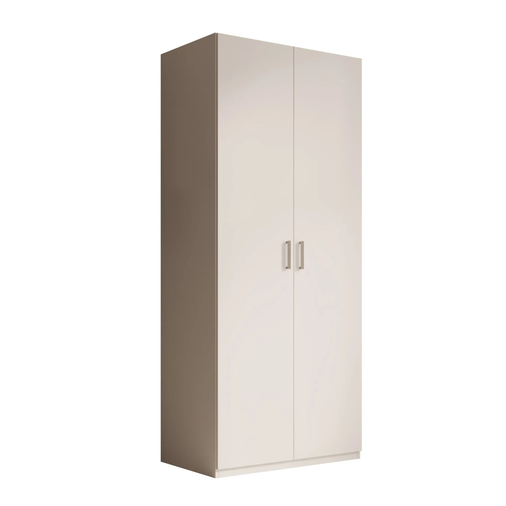 Enzio - Kledingkast 2 deurs - Wit - 90x54x211 cm