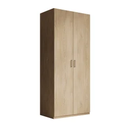 Enzio - Kledingkast 2 deurs - Eikenpatroon - 90x54x211 cm