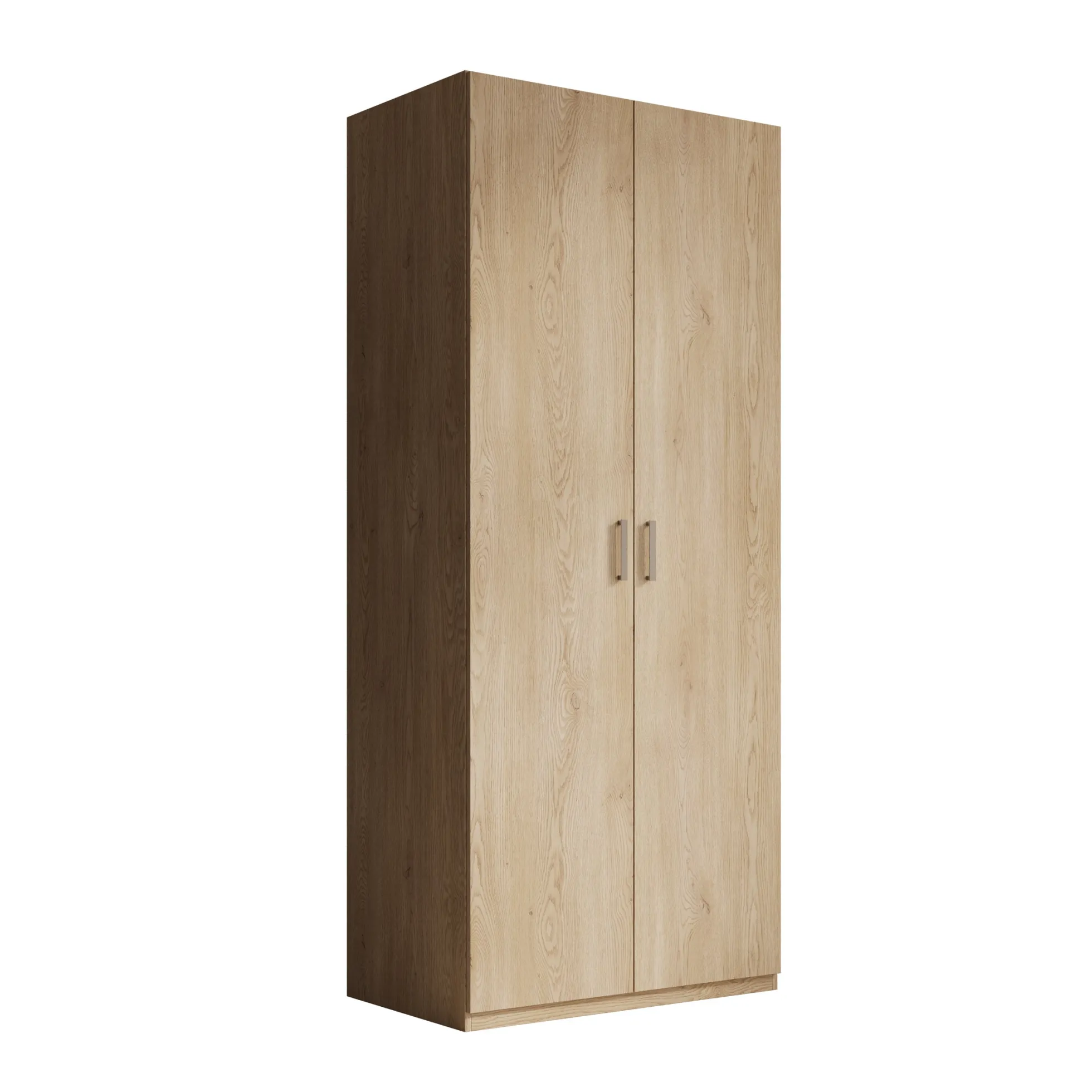 Enzio - Kledingkast 2 deurs - Eikenpatroon - 90x54x211 cm