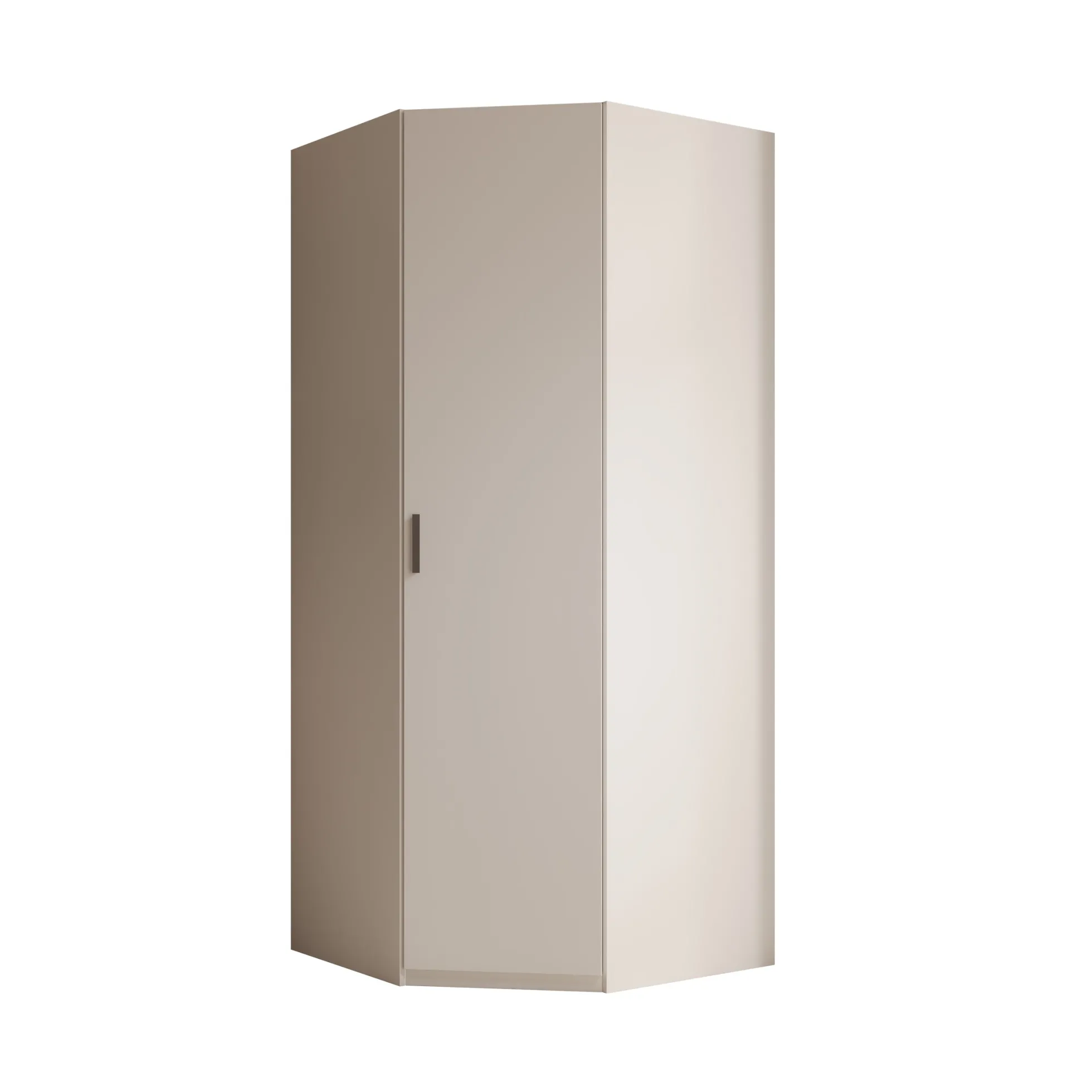 Enzio - Kledingkast hoek - Wit - 90x89x211 cm