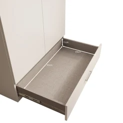 Enzio - Kledingkast met 2 deuren - Eikenpatroon - 90x54x211 cm