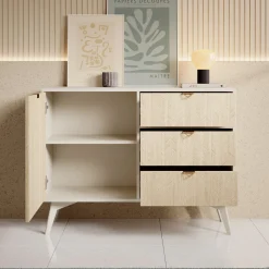 Essence - Dressoir - Beige/licht eiken - 106x38x81 cm