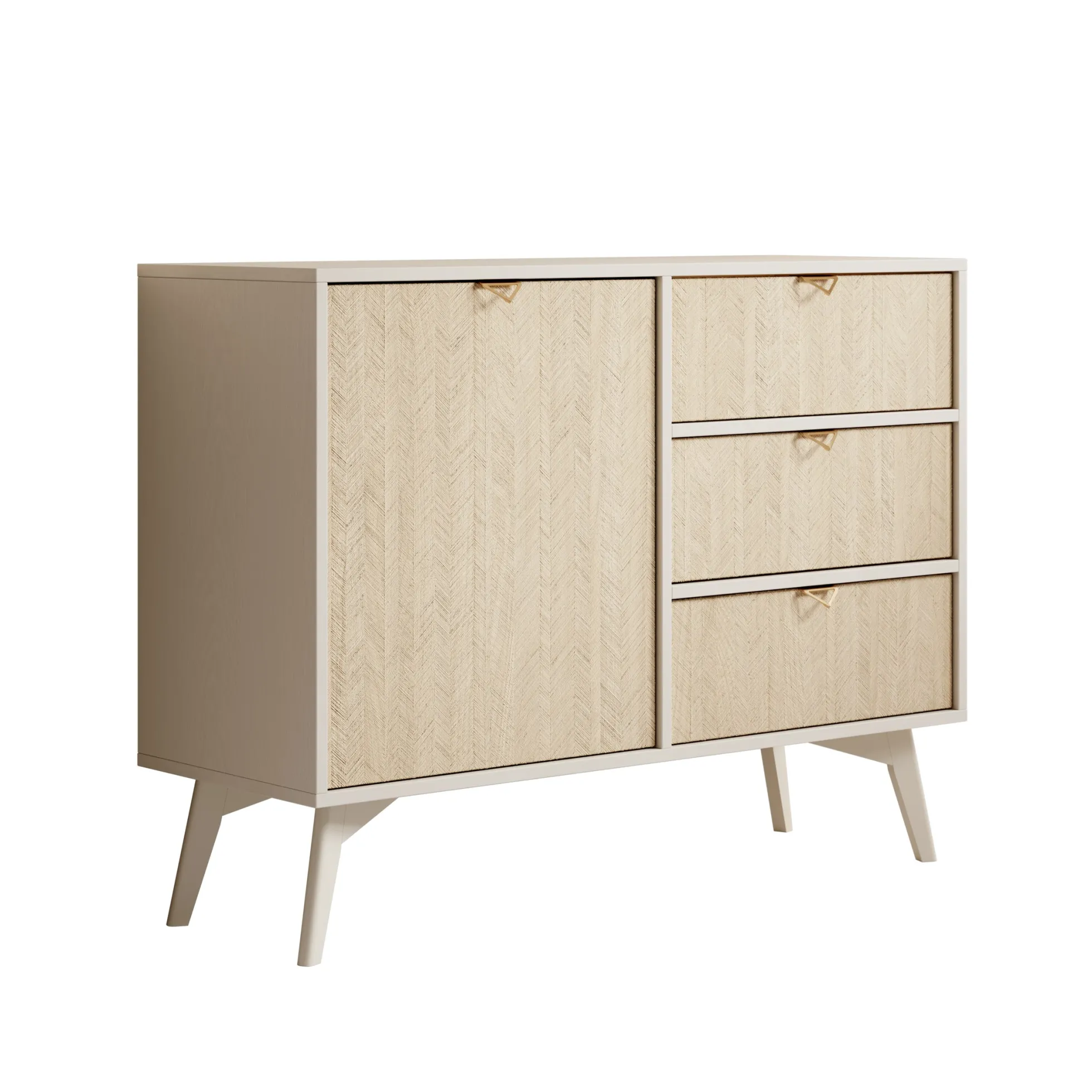Essence - Dressoir - Beige/licht eiken - 106x38x81 cm