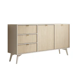 Essence - Dressoir - Beige/licht eiken - 158x38x81 cm