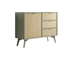 Essence - Dressoir - Groen/licht eiken - 106x38x81 cm