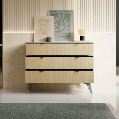 Essence - Ladekast - Groen - Licht eiken - 106x38x81 cm