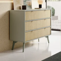 Essence - Ladekast - Groen - Licht eiken - 106x38x81 cm