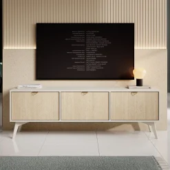 Essence - TV-Meubel - Beige/licht eiken - 158 cm