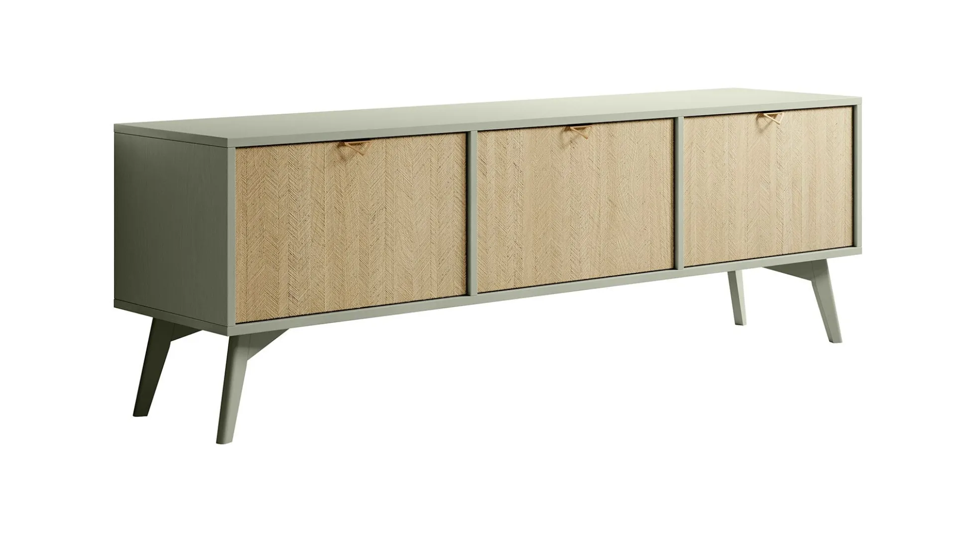 Essence - TV-Meubel - Groen/licht eiken - 158 cm
