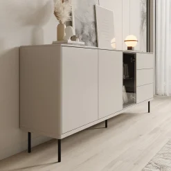 Estrella - Dressoir - Beige - 194x41x83 cm