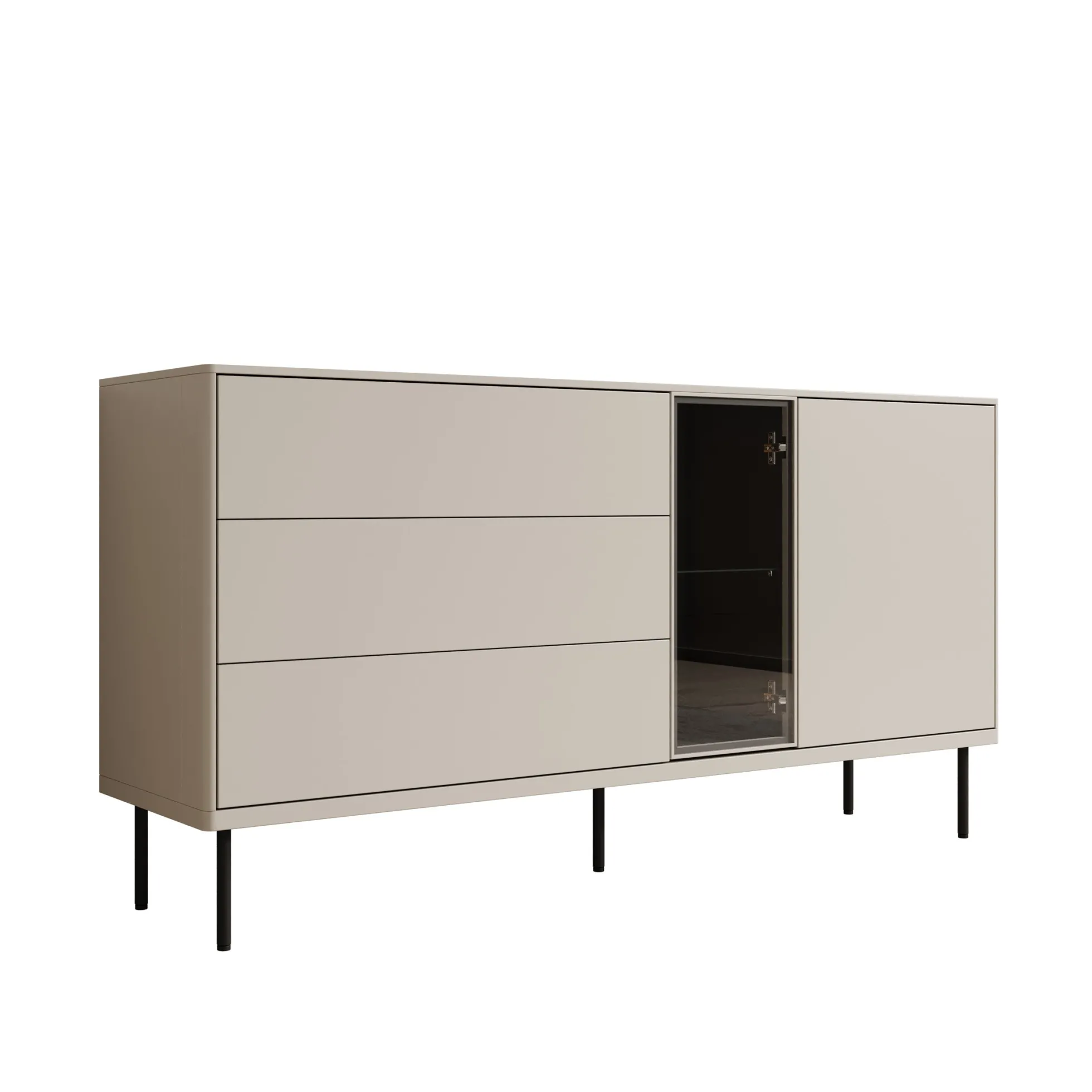 Estrella - Dressoir - Beige - 161x41x83 cm