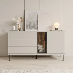 Estrella - Dressoir - Beige - 161x41x83 cm