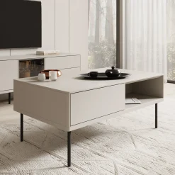 Estrella - Salontafel - Beige - 110x67x48 cm