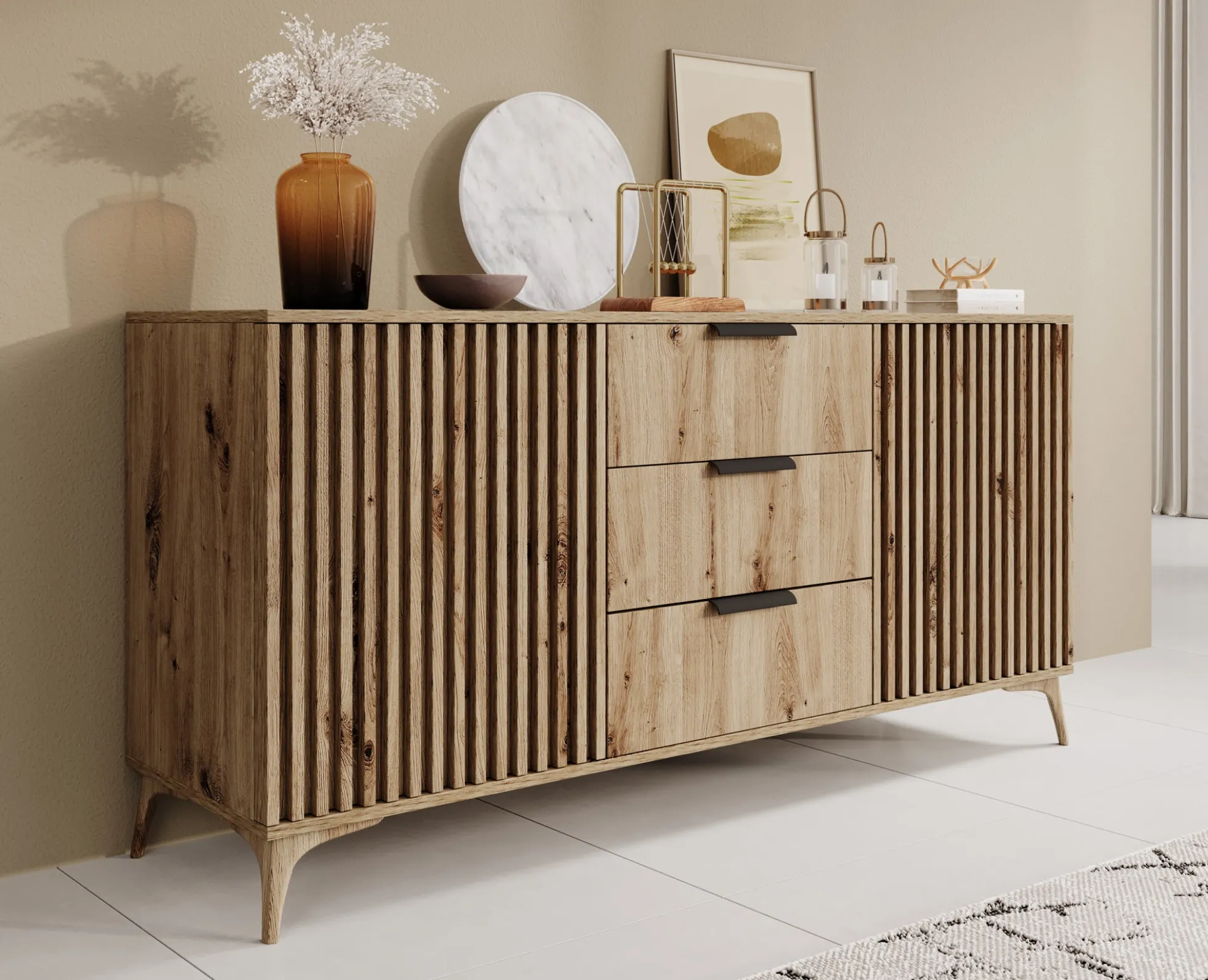 Evy - Dressoir - Eiken - 150x40x72 cm
