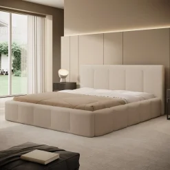 Excalibur - Tweepersoonsbed - Teddystof beige - 180x200 cm