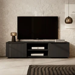 Fairmont - TV-Meubel - Mat zwart - 160 cm