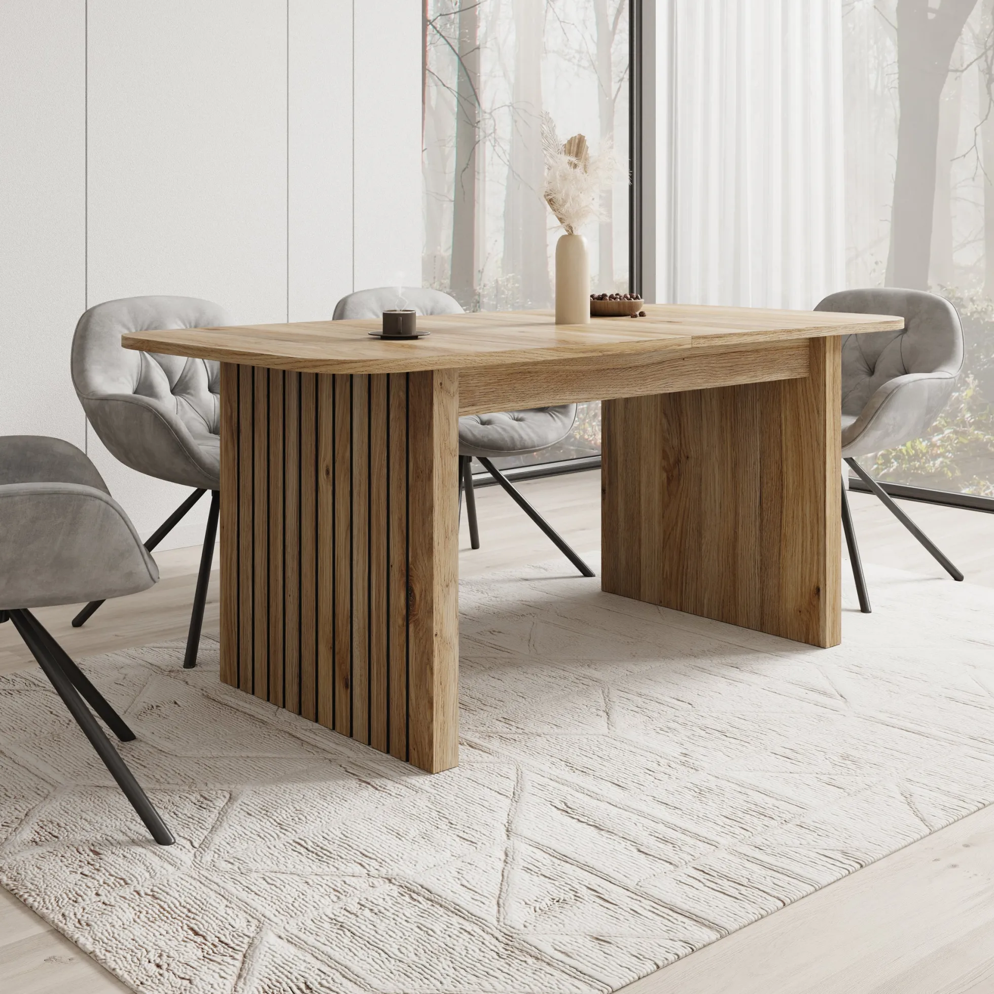 Falero - Eetkamertafel - Eiken - 180x90x77 cm
