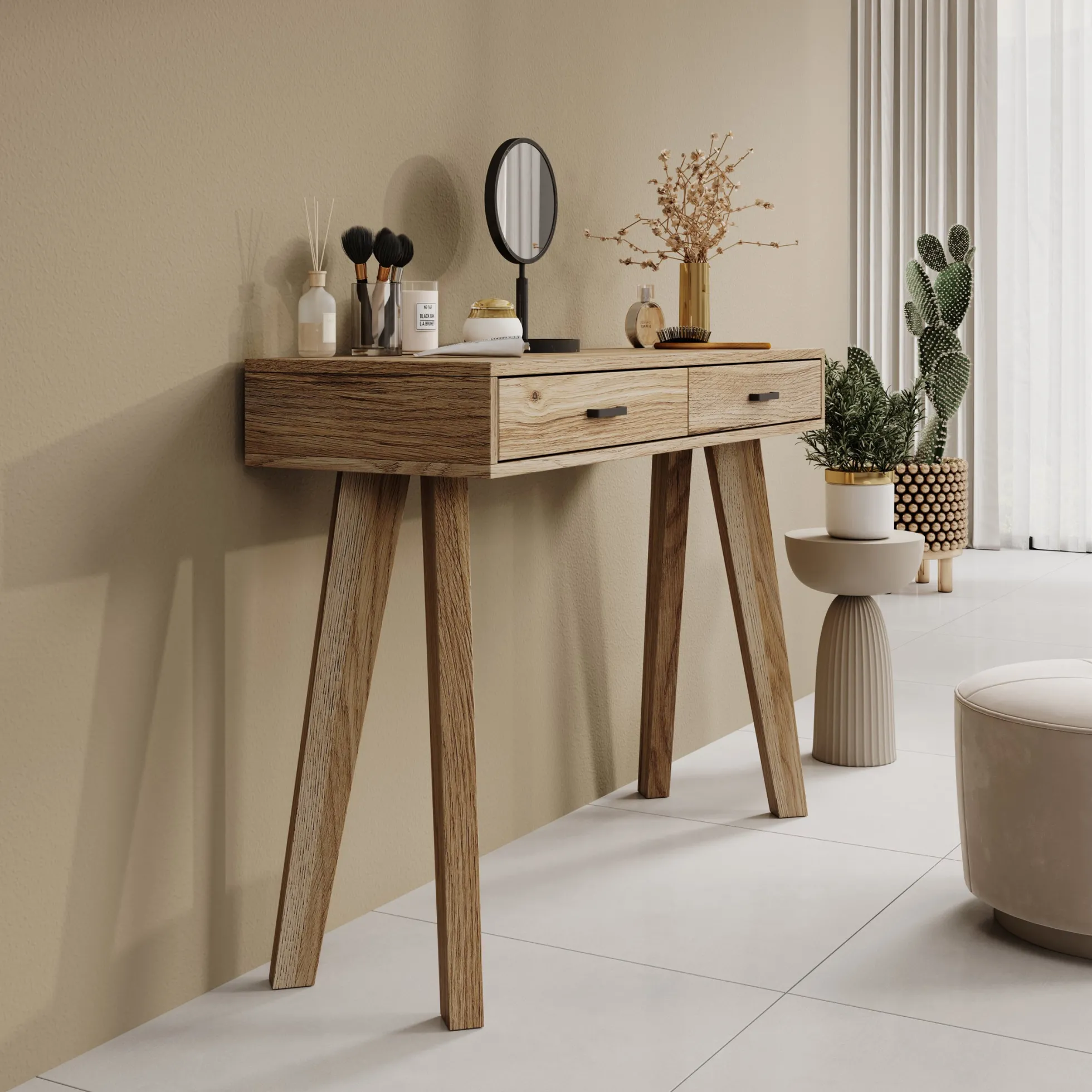 Falero - Kaptafel - Eikenpatroon - 103x35x75 cm