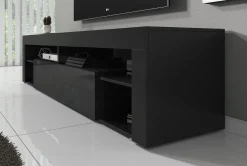 Fancy - TV-Meubel - Zwart - 200 cm