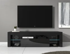 Fancy - TV-Meubel - Zwart - 140 cm