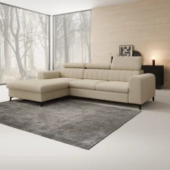 Fanoe - Hoekbank 3-zits met chaise longue - Stof beige - Links