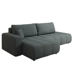 Feather L - Hoekbank - Stof zwart - Links