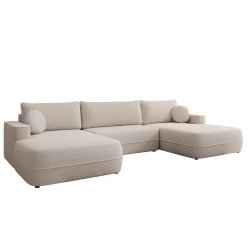 Fensa XL - Hoekbank 5-zits met chaise longue - Stof beige
