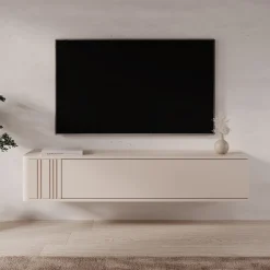 Fermano - TV-Meubel - Beige - 150x31x30 cm