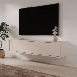 Fermano - TV-Meubel - Beige - 150x31x30 cm
